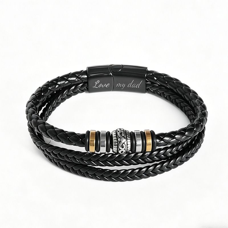Hand-woven braided bracelet