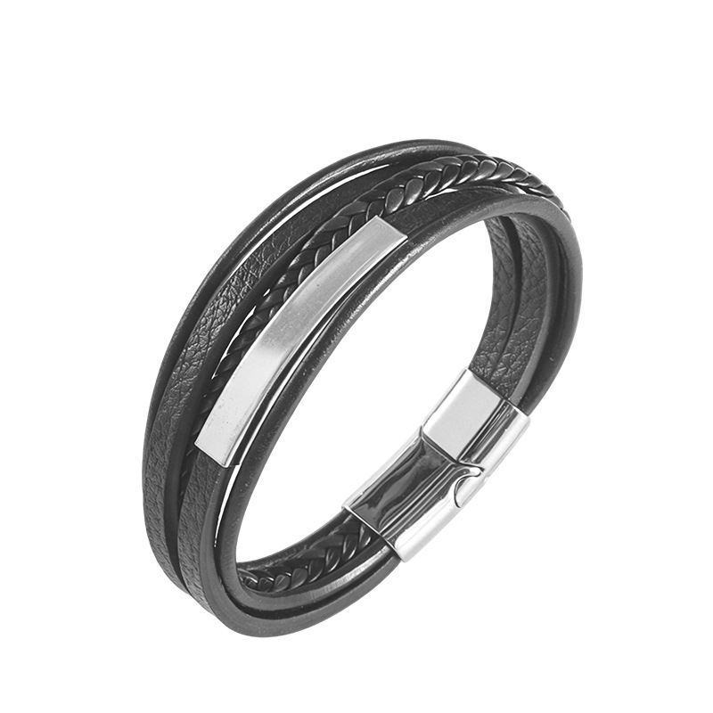 Leather cord bracelet